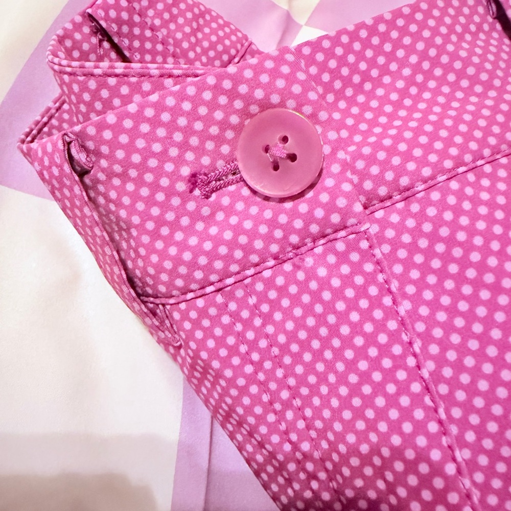 Nike Golf Tour Performance Dri-FIT Polka Dot Shorts - Pink/Purple - Size 0 - Picture 11 of 12